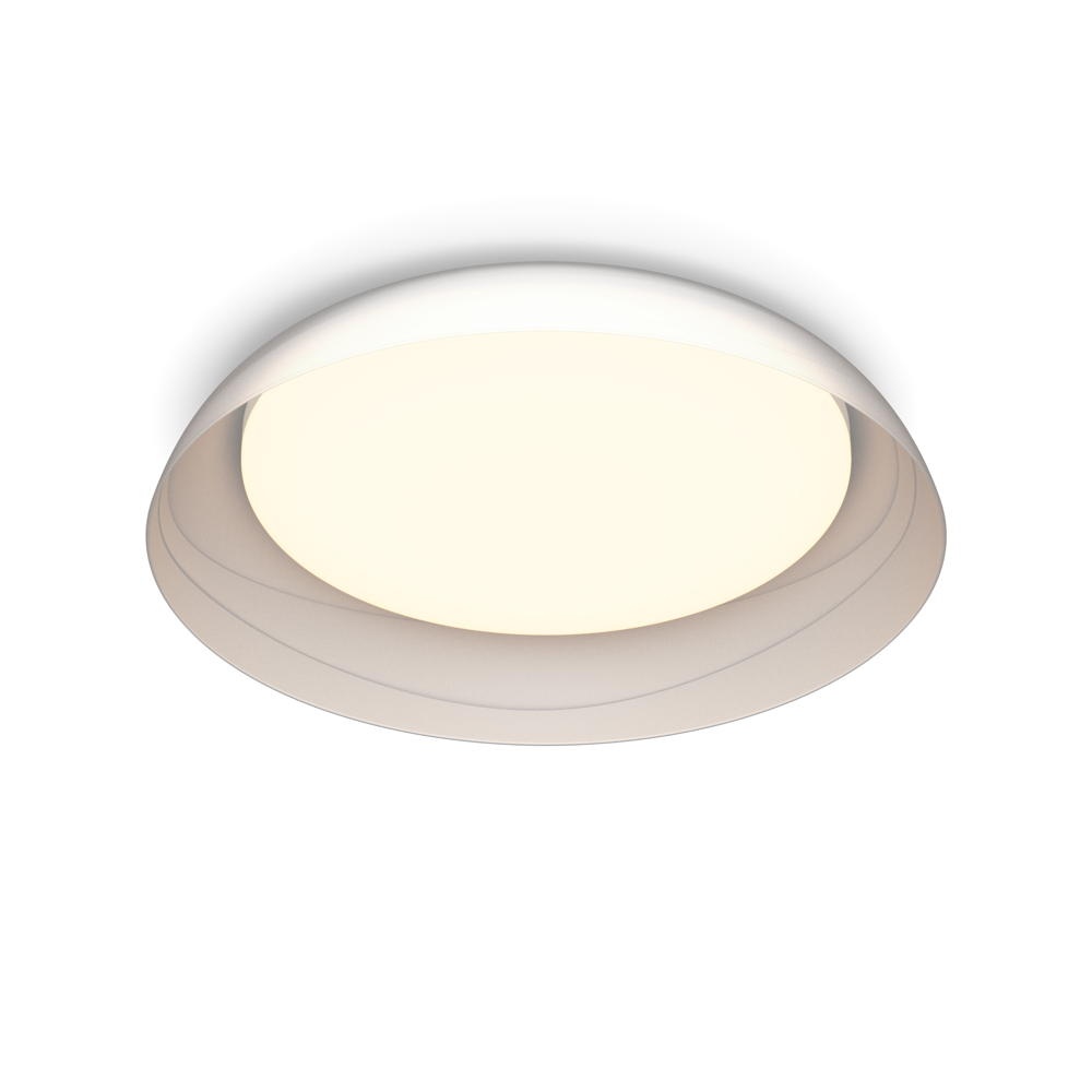 LED Deckenleuchte Fleta in Weiß und Beige 10W 1850lm