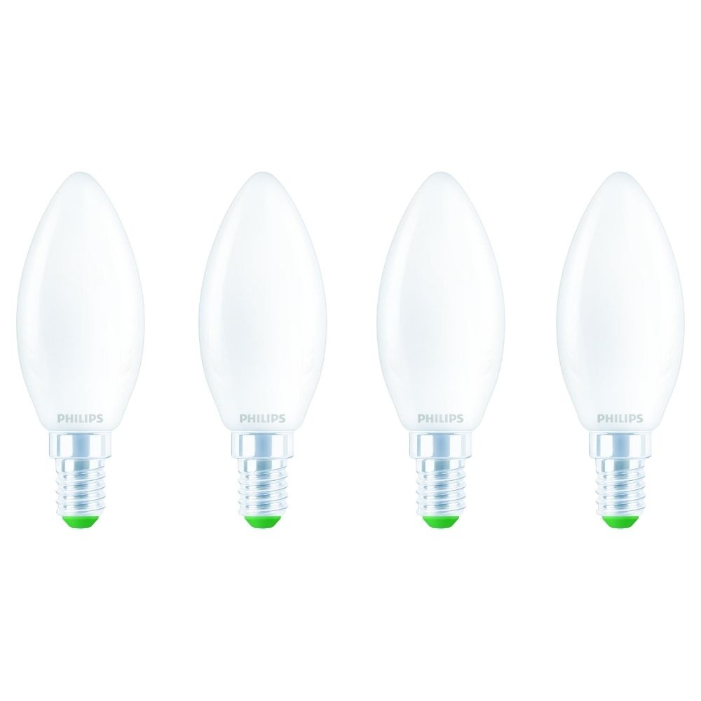 Philips LED Lampe E14 Kerze B35 Ultra Efficient 2,3W 485lm 2700K Viererpack günstig online kaufen