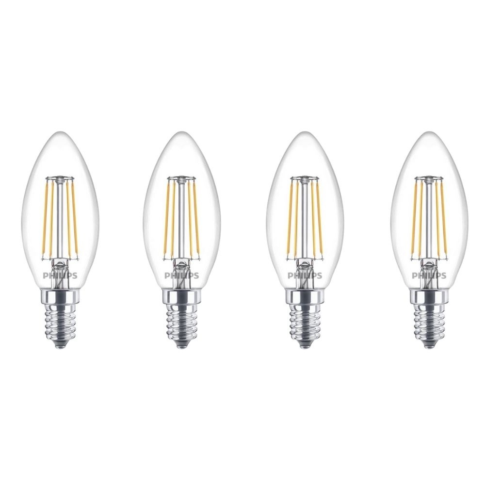 Philips LED Lampe E14 Kerze B35 Ultra Efficient 2,3W 485lm 4000K Viererpack günstig online kaufen