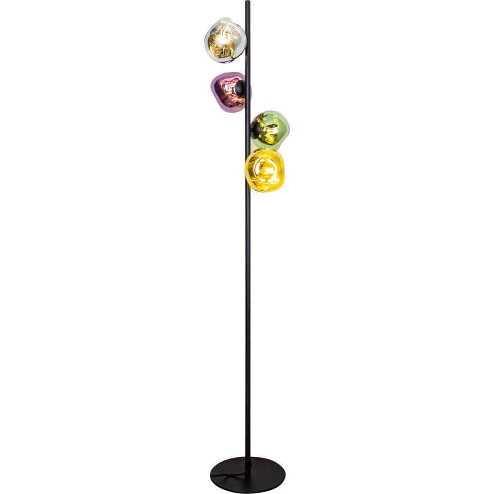 Stehleuchte Canopus, multicolor, Höhe 160 cm 4-flg. Glas E14 günstig online kaufen