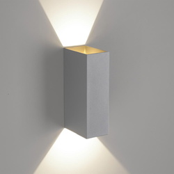 LED Wandleuchte Block in Grau 2x 1,5W 280lm IP54
