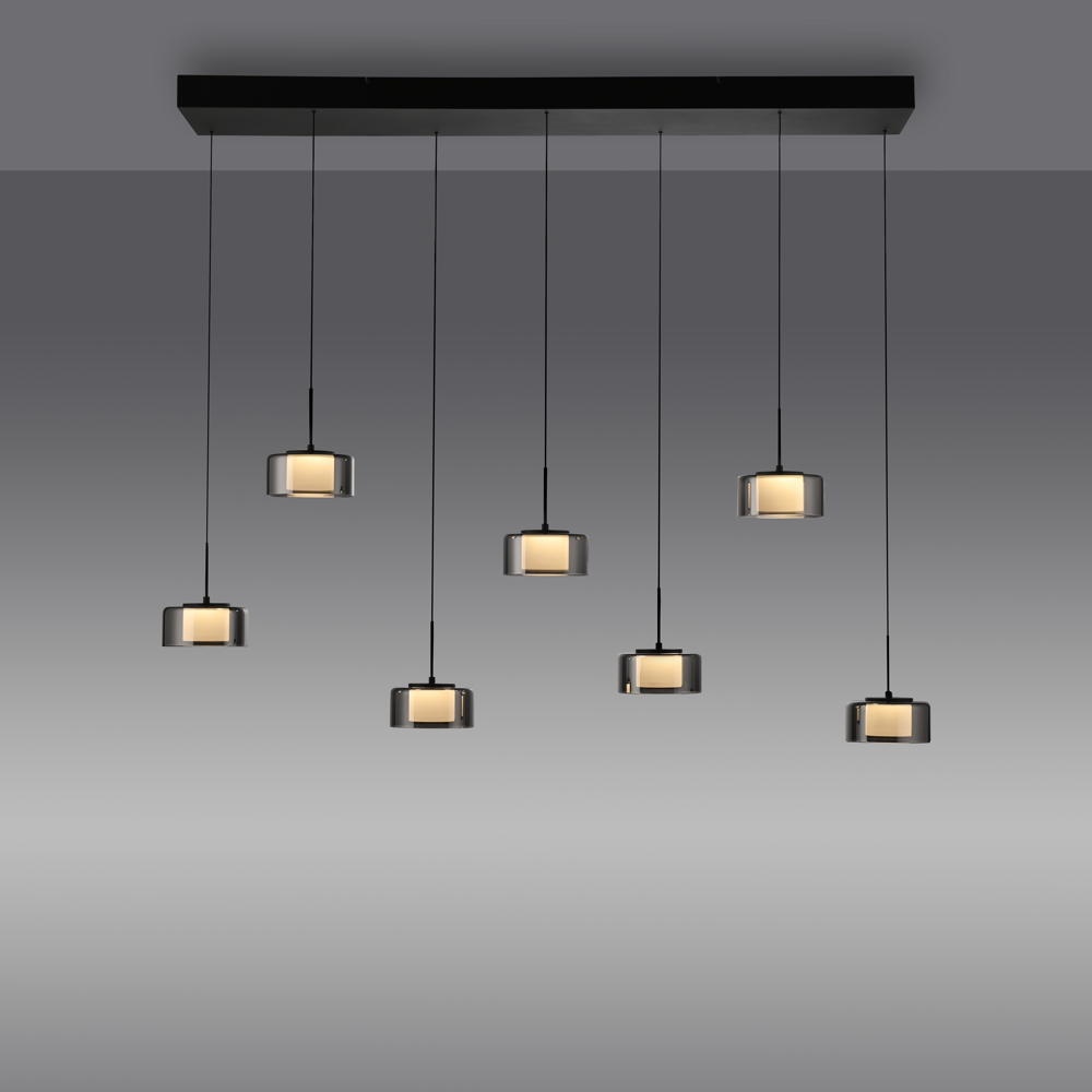 Paul Neuhaus LED-Hängelampe Rika, 135 cm, Glas, dimmbar günstig online kaufen