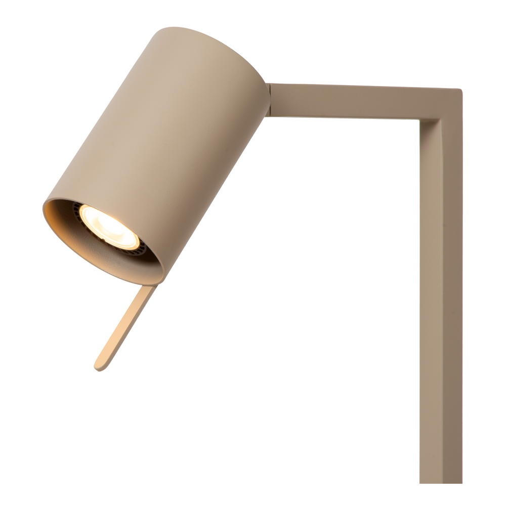 Schreibtischlampe Lesley, taupe, Höhe 50 cm, Metall günstig online kaufen