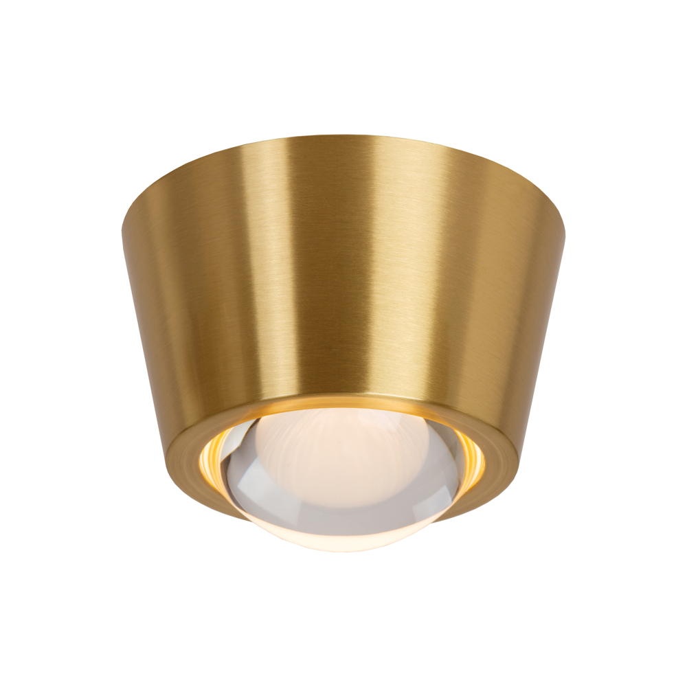 LED Deckenleuchte Rigon in Gold-matt und Transparent 7W 330lm