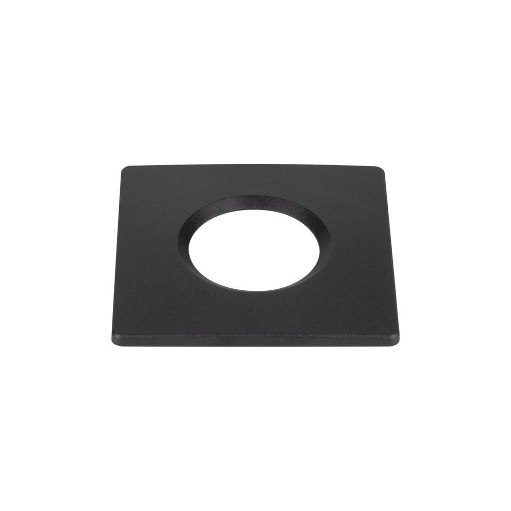 Abdeckung Universal Downlight in Schwarz IP65 eckig