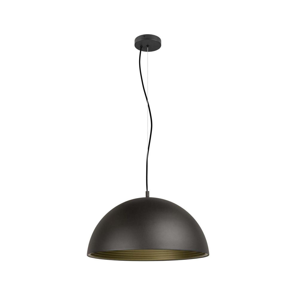 Pendelleuchte Forchini M 50 in Schwarz-matt und Gold-matt 40W E27 günstig online kaufen