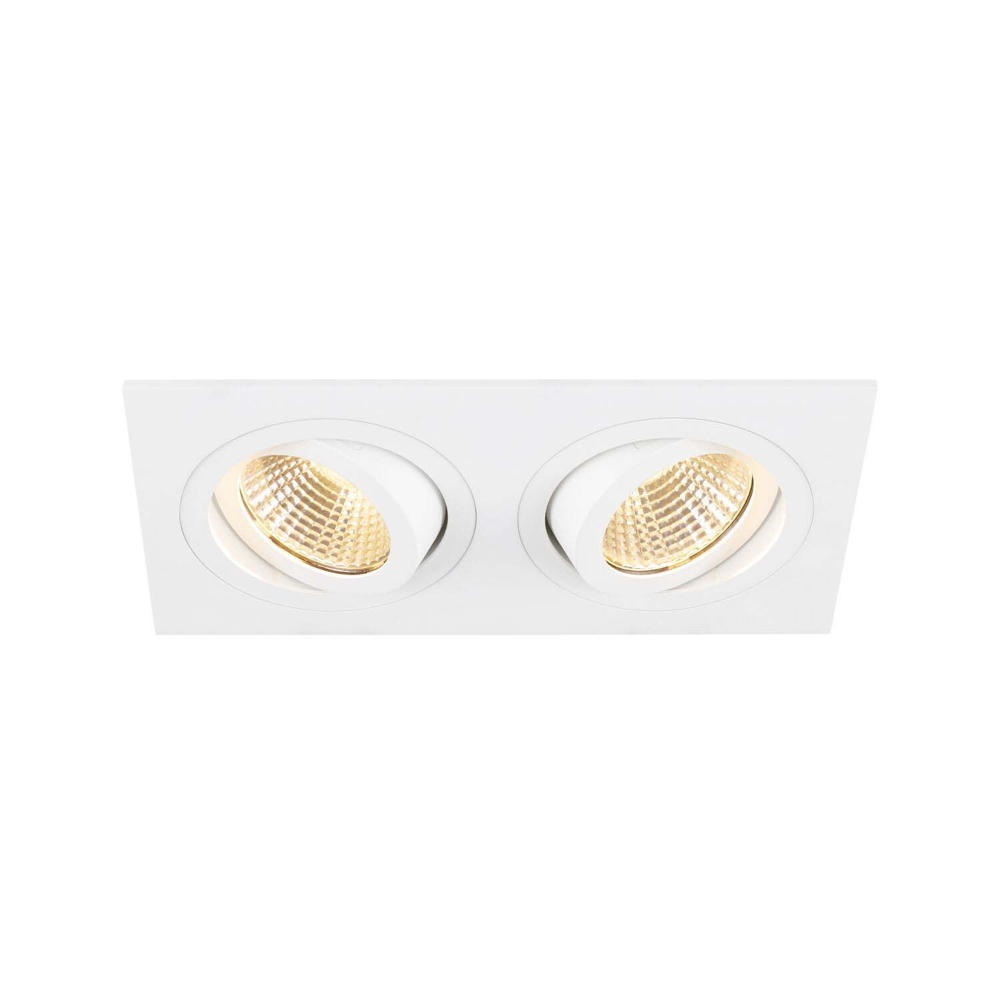 LED Deckeneinbauleuchte New Tria in Weiß 2x 13,6W 1220lm günstig online kaufen