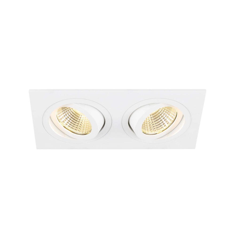 LED Deckeneinbauleuchte New Tria in Weiß 2x 14W 1280lm günstig online kaufen