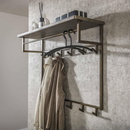 RINGO-Living Gaderobe Birk aus Metall in Messing 12 Haken