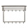RINGO-Living Gaderobe Birk aus Metall in Messing 12 Haken