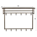 RINGO-Living Gaderobe Birk aus Metall in Messing 12 Haken