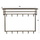 RINGO-Living Gaderobe Birk aus Metall in Messing 12 Haken