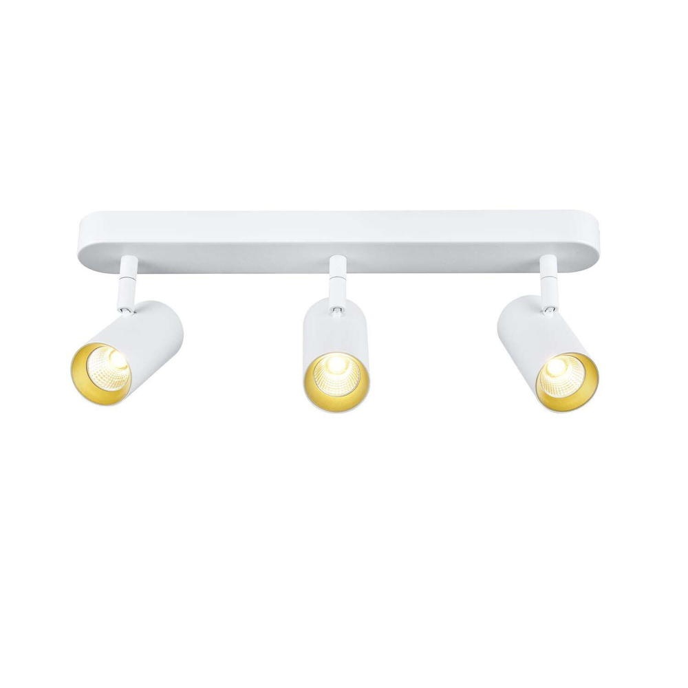 LED Led Wand- und Deckenleuchte Noblo in Weiß und Gold 3X 22W 4080Lm günstig online kaufen