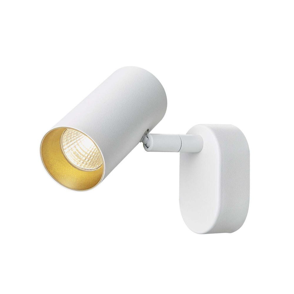 LED Led Wand- und Deckenleuchte Noblo in Weiß und Gold 6W 740Lm günstig online kaufen