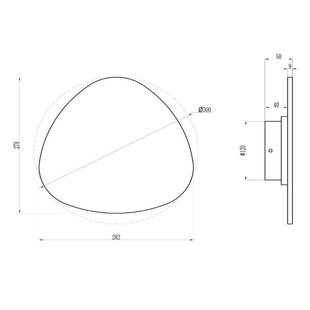 LED Wandleuchte Kamien in Weiß und Schwarz 11W 430lm günstig online kaufen