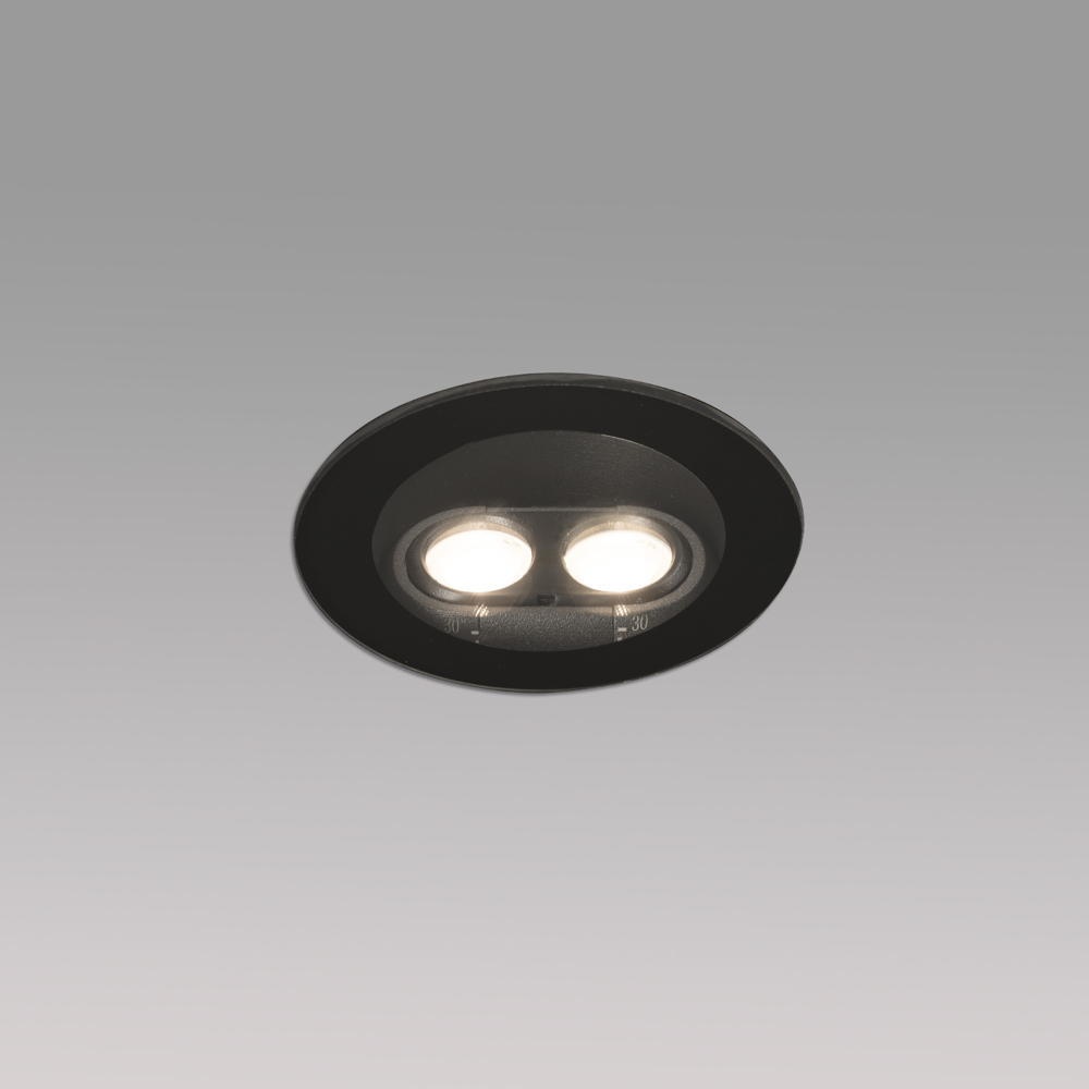 LED Bodeneinbauleuchte Tras in Schwarz-matt und Transparent 4W 462lm IP67 günstig online kaufen