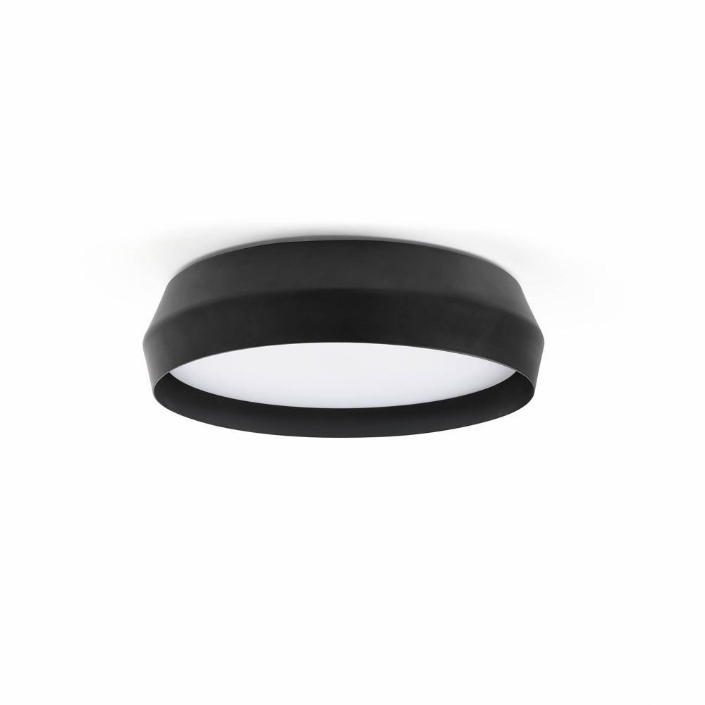 LED Deckenleuchte Shoku in Schwarz und Weiß 24W 1213,4lm günstig online kaufen