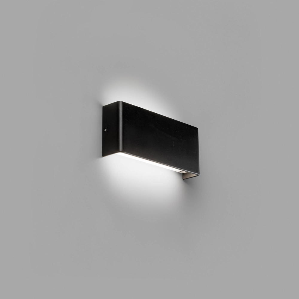 LED Wandleuchte Nash in Schwarz-matt 2x 4W 450lm