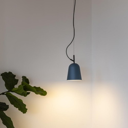 Pendelleuchte Studio in Blau und Schwarz-matt E14