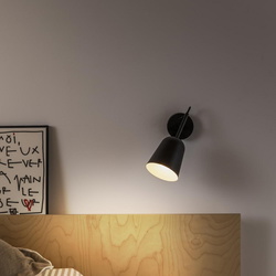 Wandleuchte Studio in Schwarz und Schwarz-matt E14