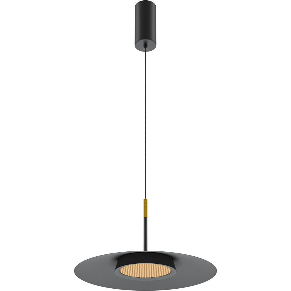 LED Pendelleuchte El in Schwarz 12W 500lm