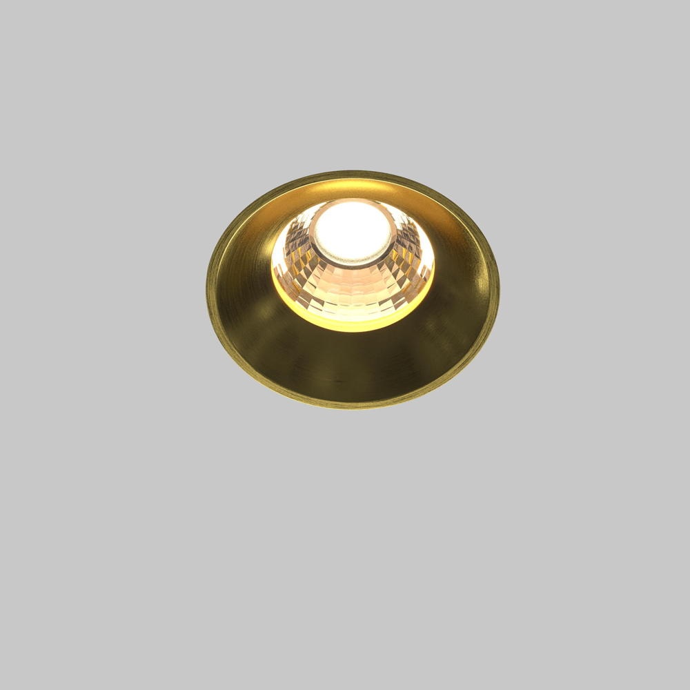 LED Einbauleuchte Round in Messing 12W 920lm günstig online kaufen