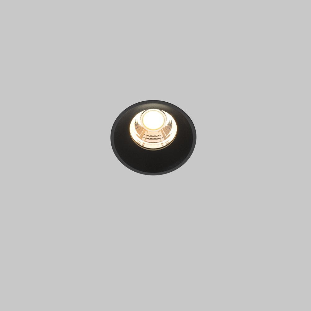 LED Einbauleuchte Round in Schwarz 7W 450lm 54mm günstig online kaufen