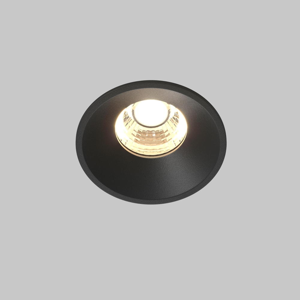 LED Einbauleuchte Round in Schwarz 7W 450lm 60mm günstig online kaufen