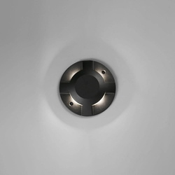 LED Bodeneinbauleuchte Loth in Schwarz-matt IP67