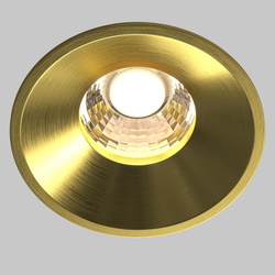 LED Einbauleuchte Round in Messing