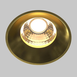LED Einbauleuchte Round in Messing