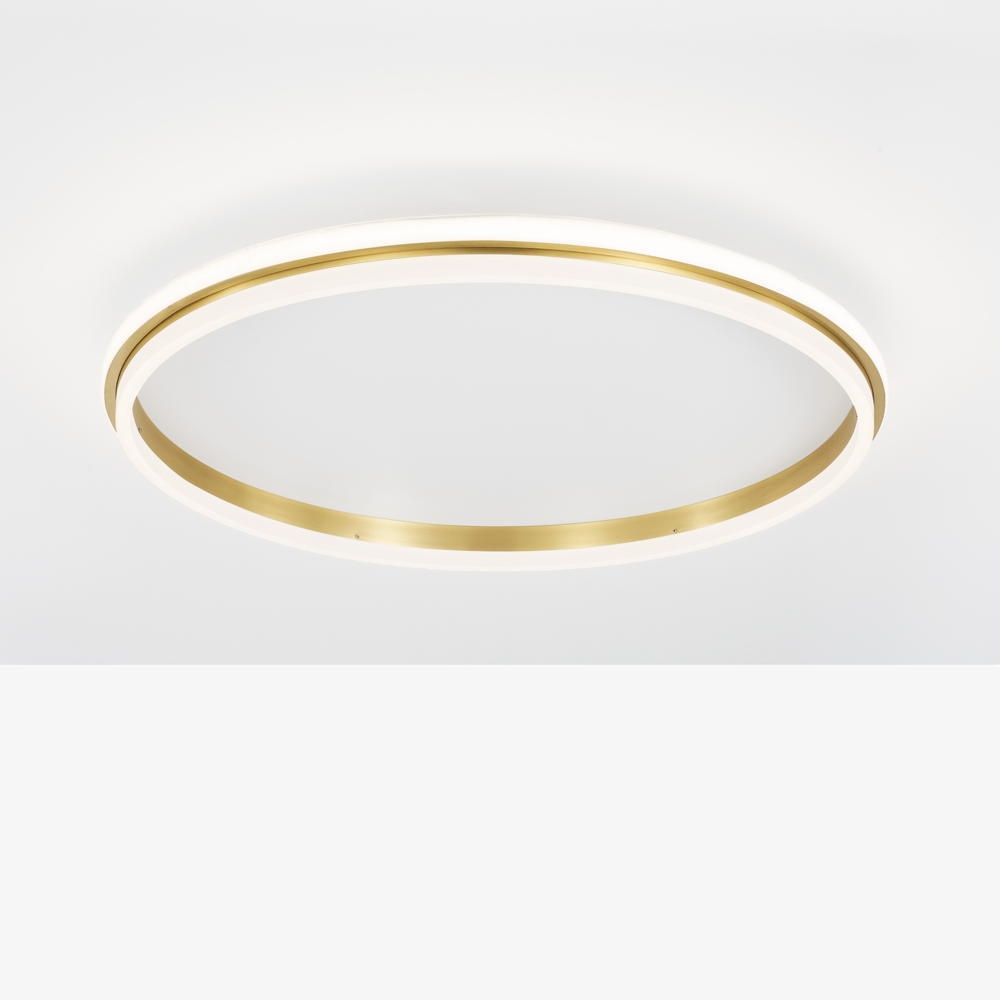 LED Deckenleuchte Willow in Gold und Weiß 52W 6339lm günstig online kaufen