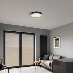 LED Deckenleuchte Pauline in Weiß und Schwarz 48W...