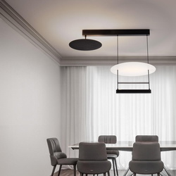 LED Deckenleuchte Diona in Schwarz und Weiß 35W 2420lm
