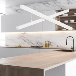 LED Pendelleuchte X-Line in Weiß 2x 20W 1428lm