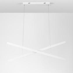 LED Pendelleuchte X-Line in Weiß 2x 20W 1428lm