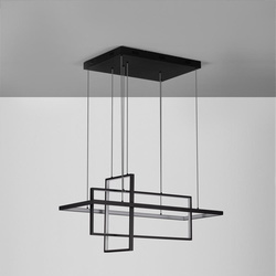 LED Pendelleuchte Clea in Schwarz 59W 2129lm