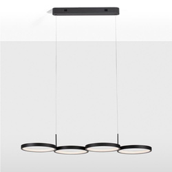 LED Pendelleuchte Magnus in Schwarz 4x 10,25W 2300lm