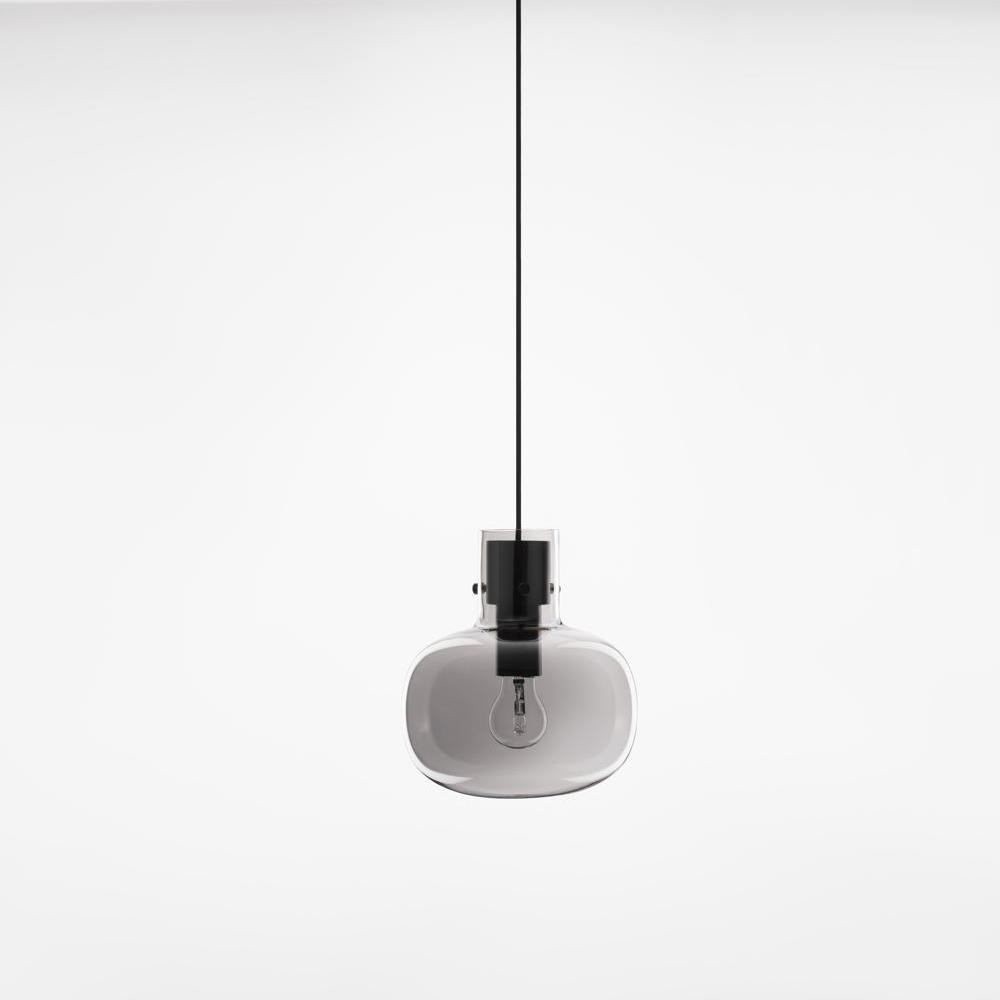 Pendelleuchte Cinzia in Schwarz-transparent und Schwarz E27 220mm günstig online kaufen