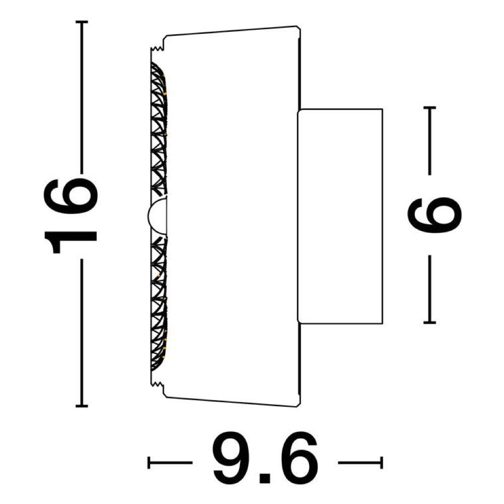 LED Wand- und Deckenleuchte Keros in Transparent und Gold 6W 466lm günstig online kaufen