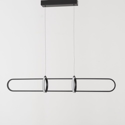 LED Pendelleuchte Arte in Schwarz 29W 2449lm