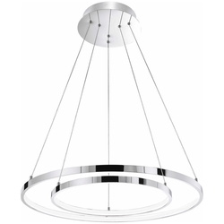 LED Pendelleuchte Aria in Chrom 2x 37W 4025lm