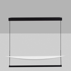 LED Pendelleuchte Diona in Schwarz und Weiß 81W...