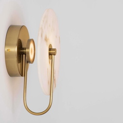 LED Wandleuchte Maru in Gold und Transparent 6W 417lm