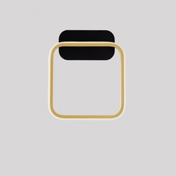 LED Wandleuchte Imar in Gold und Schwarz 13W 563lm