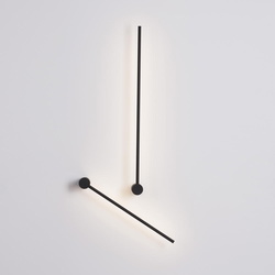 LED Wandleuchte Synthesi in Schwarz 23W 2725lm