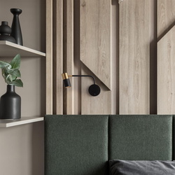 Wandleuchte Pongo in Schwarz und Gold GU10
