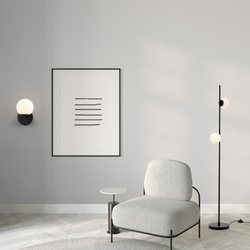 LED Wandleuchte Nuvole in Schwarz und Weiß 8W 400lm