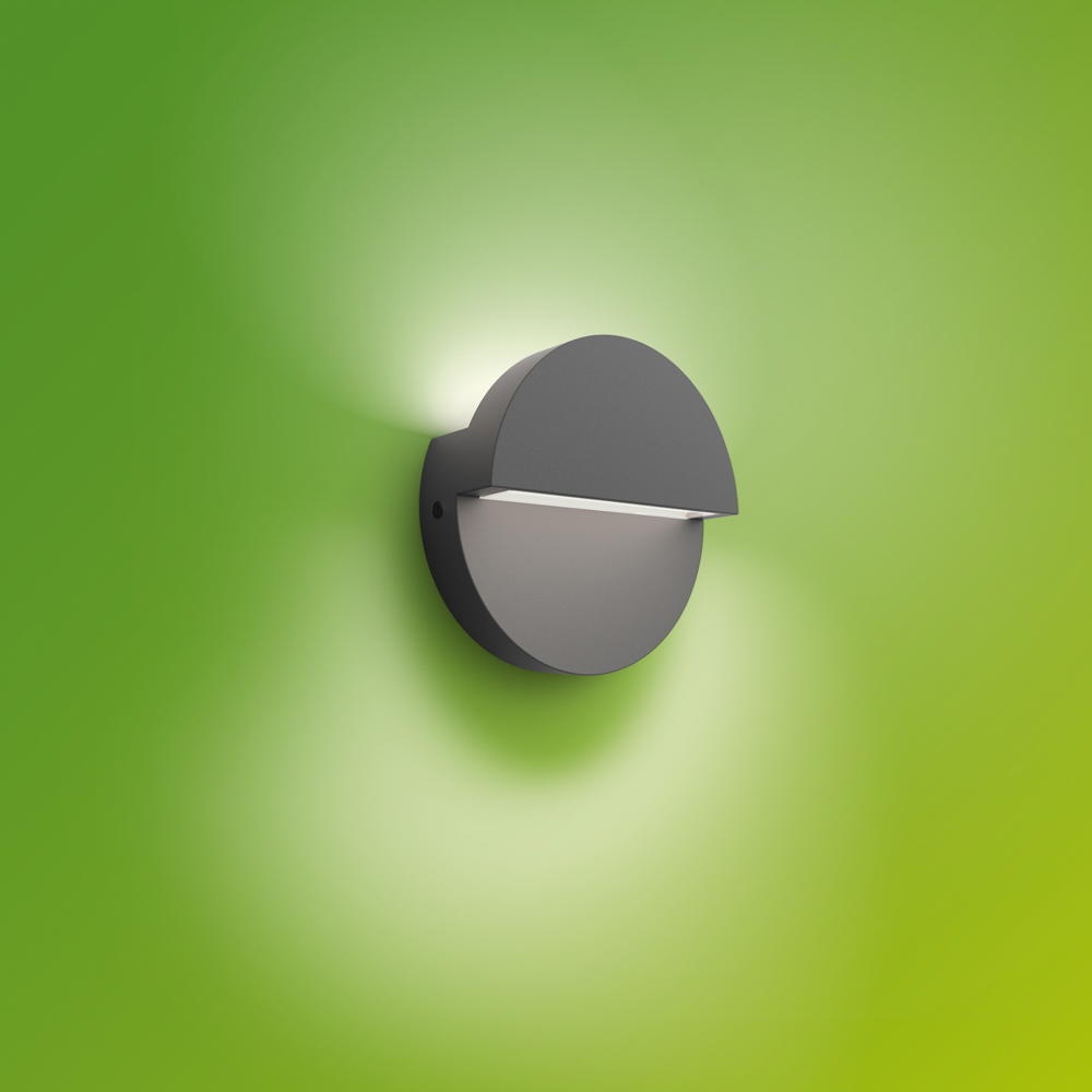 Philips LED-Außenwandleuchte Valor UE, anthrazit, Alu, IP44 günstig online kaufen