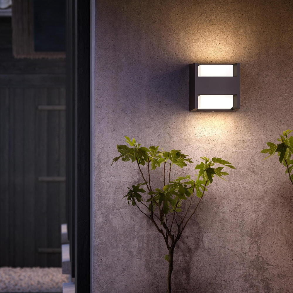 Philips LED-Außenwandleuchte Arbour UE 2er-Set 2-flg. 2700 K günstig online kaufen